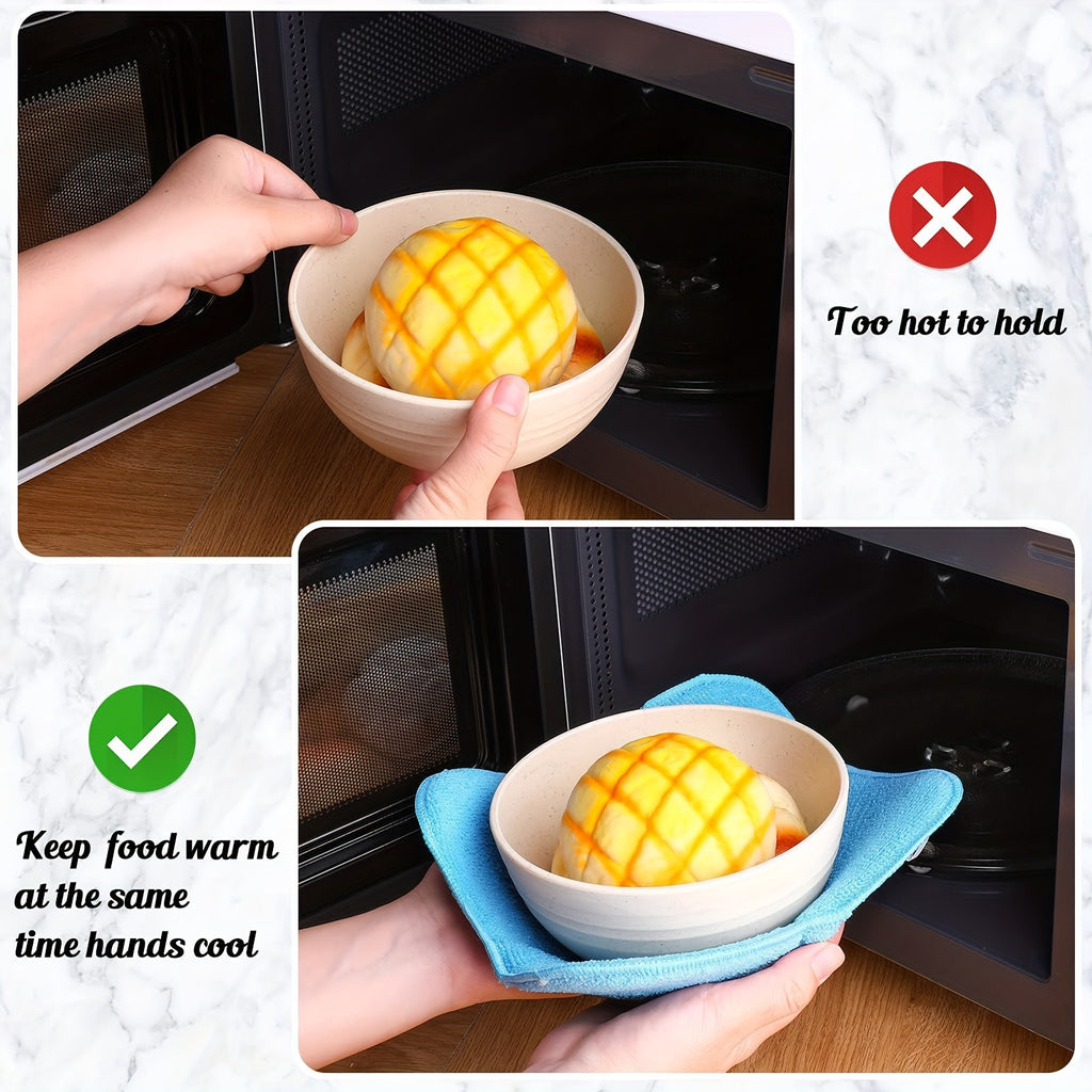1pc Cold Plate Rack with Handle | Microwave Hot Bowl Holder | Insulated Tray | Folding Non-Slip Delayed Cooling Protects Hands And Tabletops, Suitable for Soup Season, Kitchen Microwave Additions, Gadgets, Christmas Choice
