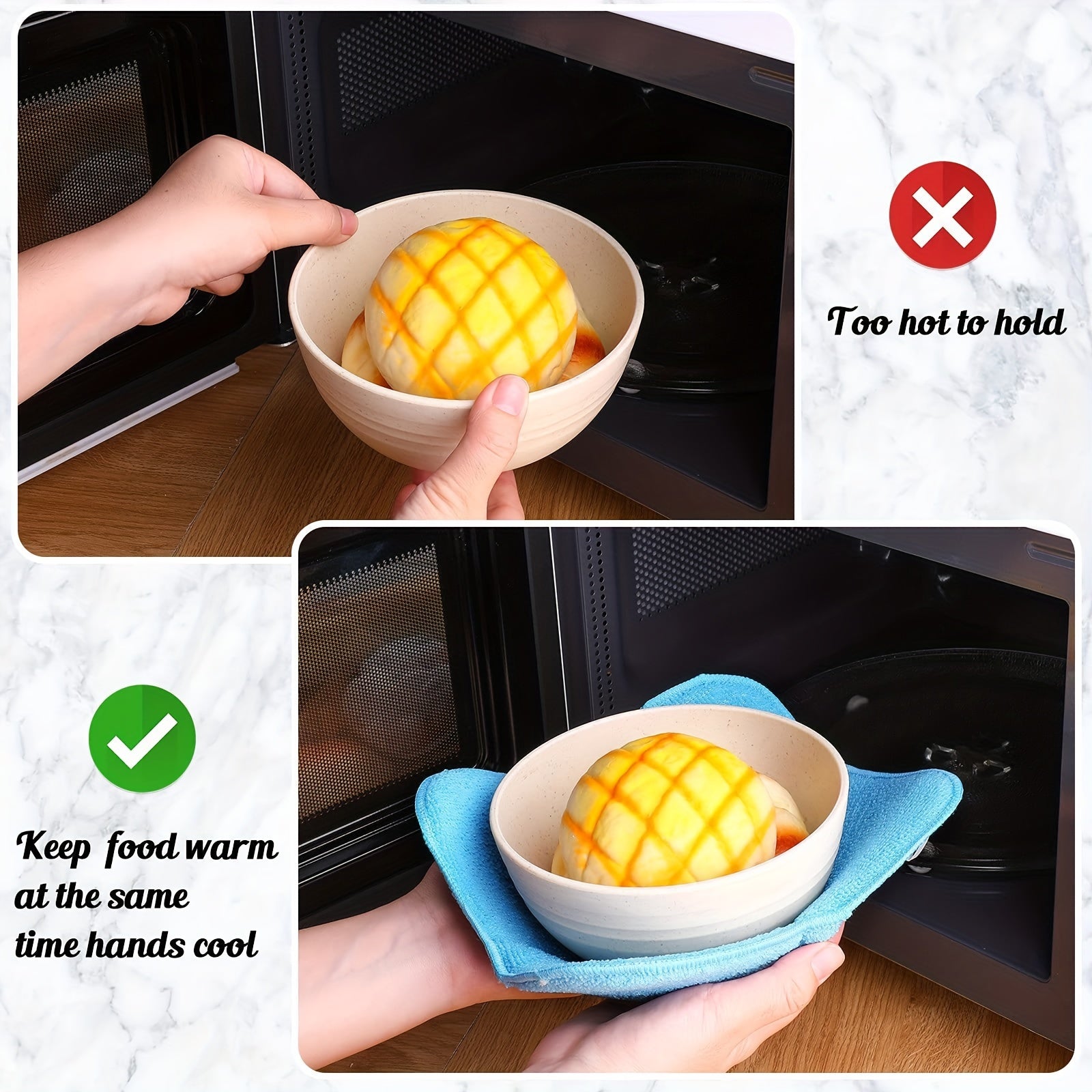1pc Cold Plate Rack with Handle | Microwave Hot Bowl Holder | Insulated Tray | Folding Non-Slip Delayed Cooling Protects Hands And Tabletops, Suitable for Soup Season, Kitchen Microwave Additions, Gadgets, Christmas Choice