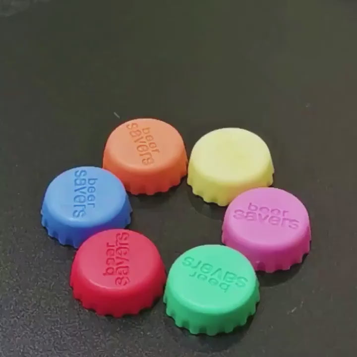 6pcs Set Reusable Silicone Bottle Caps - Airtight Sealer for Beer, Wine, Vinegar & More - Leak-Proof, Durable, Practical & Colorful Storage Solution for Beverages and Kitchen